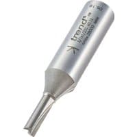 Silver Trend two flute router bit, 5mm diameter, with engraved branding and tapered shank.