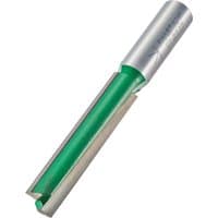 Trend two flute cutter, 12.7mm diameter, silver shank with green cutting edges, model C164X1/2TC.