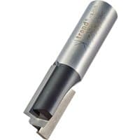 Silver Trend two flute cutter with 15mm diameter, featuring a cylindrical shank and sharp cutting edges.