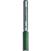 Trend two flute cutter, 7.9mm diameter, silver shaft with green cutting edge, model C012X1/4TC.