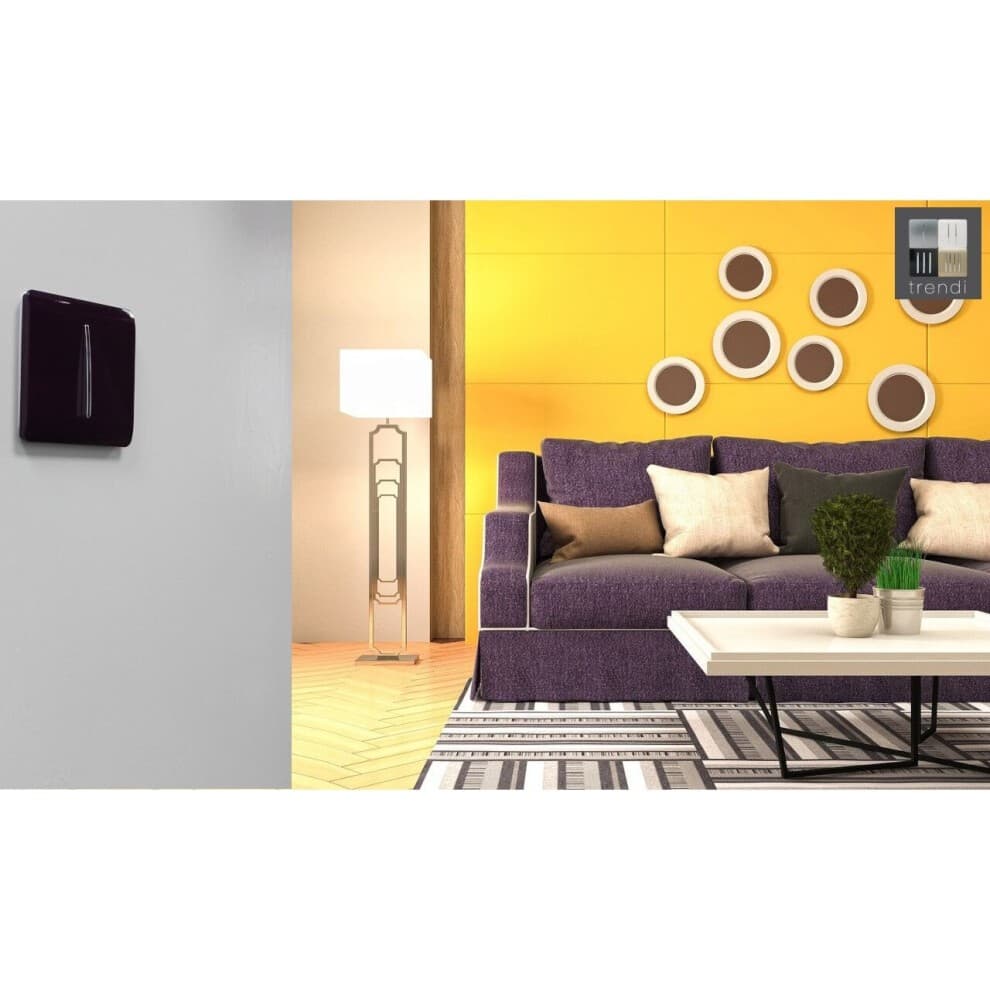 Trendi Switch 1 Gang 1 or 2 Way Plum Purple Rocker Light Switch 3 Pack - image 5