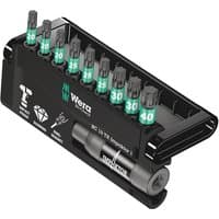 Wera 10 Piece Impaktor Torx set with black holder, green-labeled bits, and magnetic bit holder.