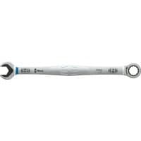 Silver Wera 6007 Joker SB long ring ratchet spanner with open-end and ratcheting ring end, ergonomic handle.