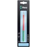 Red and green Wera Kraftform Kompakt 3067 I VDE insulated Torx screwdriver blade in black packaging.