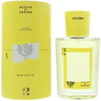 Yellow Acqua Di Parma Colonia by Samuel Ross, 100ml Eau De Cologne bottle with matching cylindrical box.