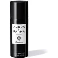 Black Acqua Di Parma Colonia Essenza deodorant spray, 150ml, with white label and black text.