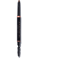 Anastasia Beverly Hills Brow Definer-Chocolate, dual-ended pencil with angled tip and spoolie brush, black casing.