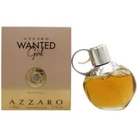 Azzaro Wanted Girl Eau De Parfum 80ml, round glass bottle with floral cap, next to gold-toned box.
