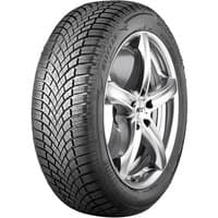 Bridgestone Blizzak LM 005 tire, 225/40 R18, black tread, silver rim, rim protection, winter pattern design.
