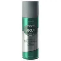 Green and silver Brut Original 200ml anti-perspirant deodorant can with distinctive fragrance label.