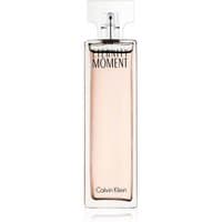 Calvin Klein Eternity Moment Eau De Parfum 30ml, tall rectangular glass bottle with pink liquid and silver cap.