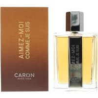 Caron Aimez-Moi Comme Je Suis Eau De Toilette 125ml, clear rectangular bottle, dark cap, brown box.