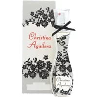 Christina Aguilera Eau De Parfum 30ml, floral-patterned bottle with black lace design and matching box.