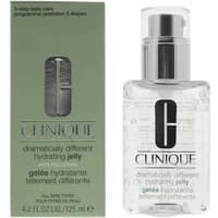 Clinique Dramatically Different Hydrating Jelly 125ml in clear bottle with silver cap and green box packaging.