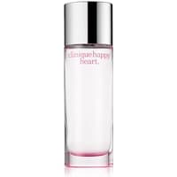 Clinique Happy Heart Eau de Parfum Spray 100ml, clear glass bottle with silver cap and pink accents.