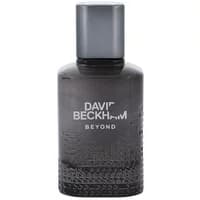 Dark gray David Beckham Beyond Eau De Toilette 60ml bottle with textured base and sleek silver cap.