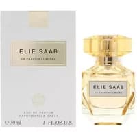 Elie Saab Le Parfum Lumiere 30ml, clear faceted bottle with gold cap, elegant white and gold packaging.
