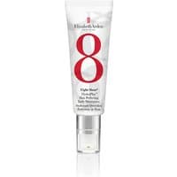 White tube of Elizabeth Arden moisturizer with large red "8" and clear cap.