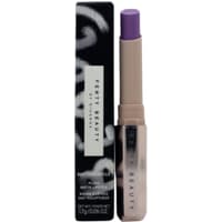 Fenty Beauty Mattemoiselle lipstick in lavender shade with sleek beige tube and black box packaging.