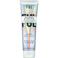 Holographic tube of FUL Gloss and Shine Cream 100ml with black text and white label.