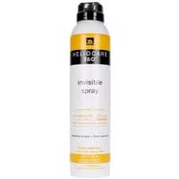 White Heliocare 360º Invisible SPF 50+ spray bottle with black cap and orange accents, 200ml.