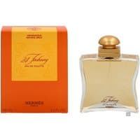 Hermes 24 Faubourg Eau de Toilette Spray 100ml, square glass bottle with gold cap, orange box with yellow label.
