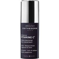 Institut Esthederm Intensive Vitamin C Dual Concentrate in a sleek black bottle with silver cap and white text.