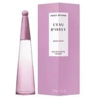 Pink conical bottle of Issey Miyake L'Eau D'Issey Solar Violet Eau De Toilette 50ml with matching pink box.