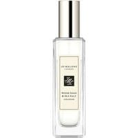 Clear glass bottle of Jo Malone Wood Sage & Sea Salt Cologne, 30 ml, with silver cap and minimalist label design.