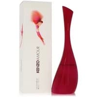 Kenzo Amour Eau De Parfum 50ml with sleek red bottle and matching box featuring a pink bird design.
