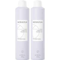 Kerasilk DOUBLE Multi-Purpose Hairspray 300ml, light purple bottle, white cap, minimalist label design.