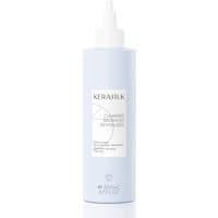 Kerasilk Exfoliating Scalp & Hair Treatment 200ml, light blue bottle with white label and pointed applicator cap.