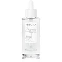 Clear bottle of Kerasilk Moisturizing Scalp Drops 100ml with white dropper cap and minimalist label design.