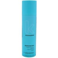 Turquoise Kevin Murphy Bedroom.Hair spray bottle, 250 ml, with minimalist logo and text.