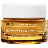 Korres Black Pine Primus Day Cream 40ml in amber jar with white lid and black text label.
