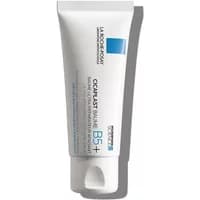 White tube of La Roche-Posay Cicaplast B5+ Repair Balm, 40ml, with blue and black text, and a flip-top cap.