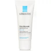 White tube of La Roche-Posay Toleriane Sensitive Riche Moisturiser with blue logo and black text, 40ml size.