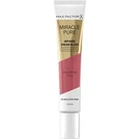 Max Factor Miracle Pure Cream Blush 05 Delicate Pink in a gold and pink tube with white cap.