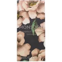 Monsoon Grapefruit & Vetiver Diffuser 200ml, floral-patterned box with pink flowers on a dark background.