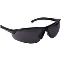 Sealey Zante smoke lens safety glasses with black flexi arms and wraparound design.