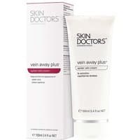 Skin Doctors Vein Away Plus 100ml cream in white tube with purple accents, next to matching box.