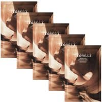 Set of five SKIN1004 Madagascar Centella Probio-Cica masks in brown packaging with abstract design.