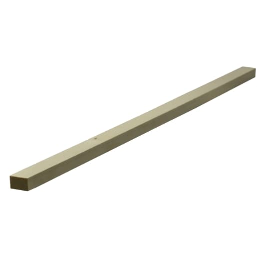 25mm x 38mm redwood planed square edge timber with a finished size of 20.5mm x 33mm, featuring a smooth surface and natural wood grain.