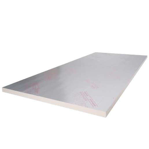 Celotex GA4000 insulation board, measuring 70mm x 2400mm x 1200mm, features a smooth, reflective silver foil surface with a white foam backing.