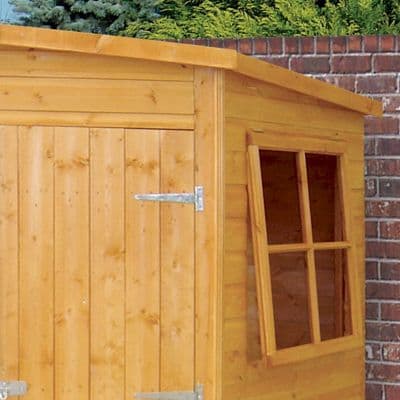 7'5 x 7'5 Shire Shiplap Wooden Corner Garden Shed (2.33m x 2.33m) - image 4