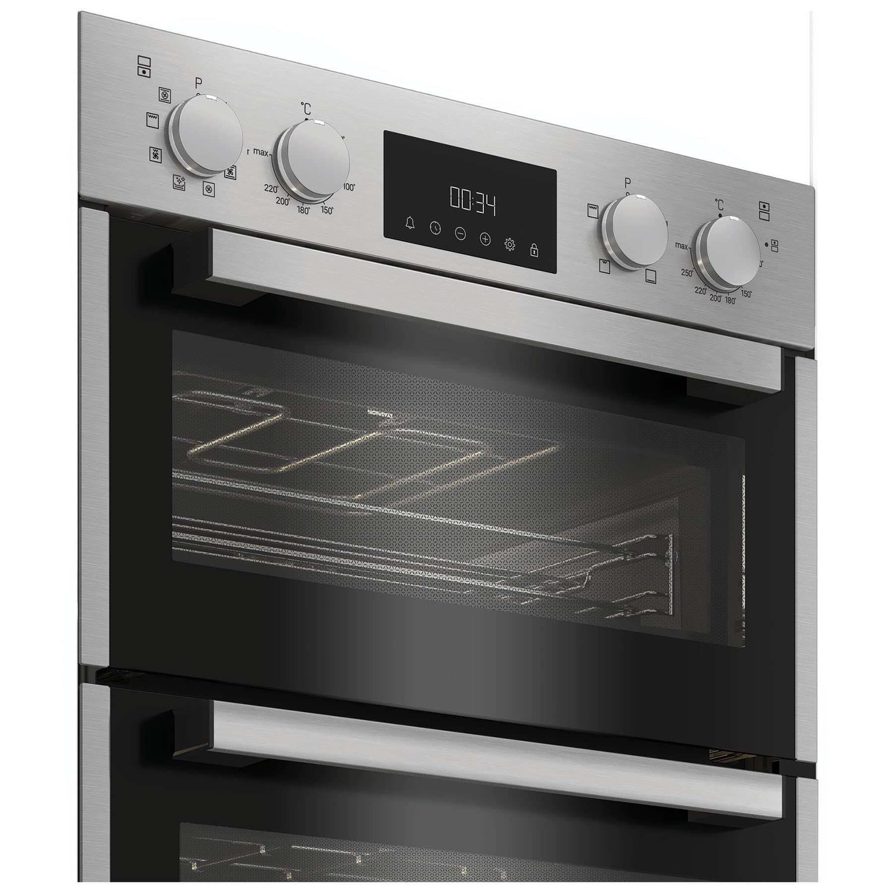 Hotpoint DIH82DIX Stainless Steel Built In Electric Multifunction Double Oven - image 4