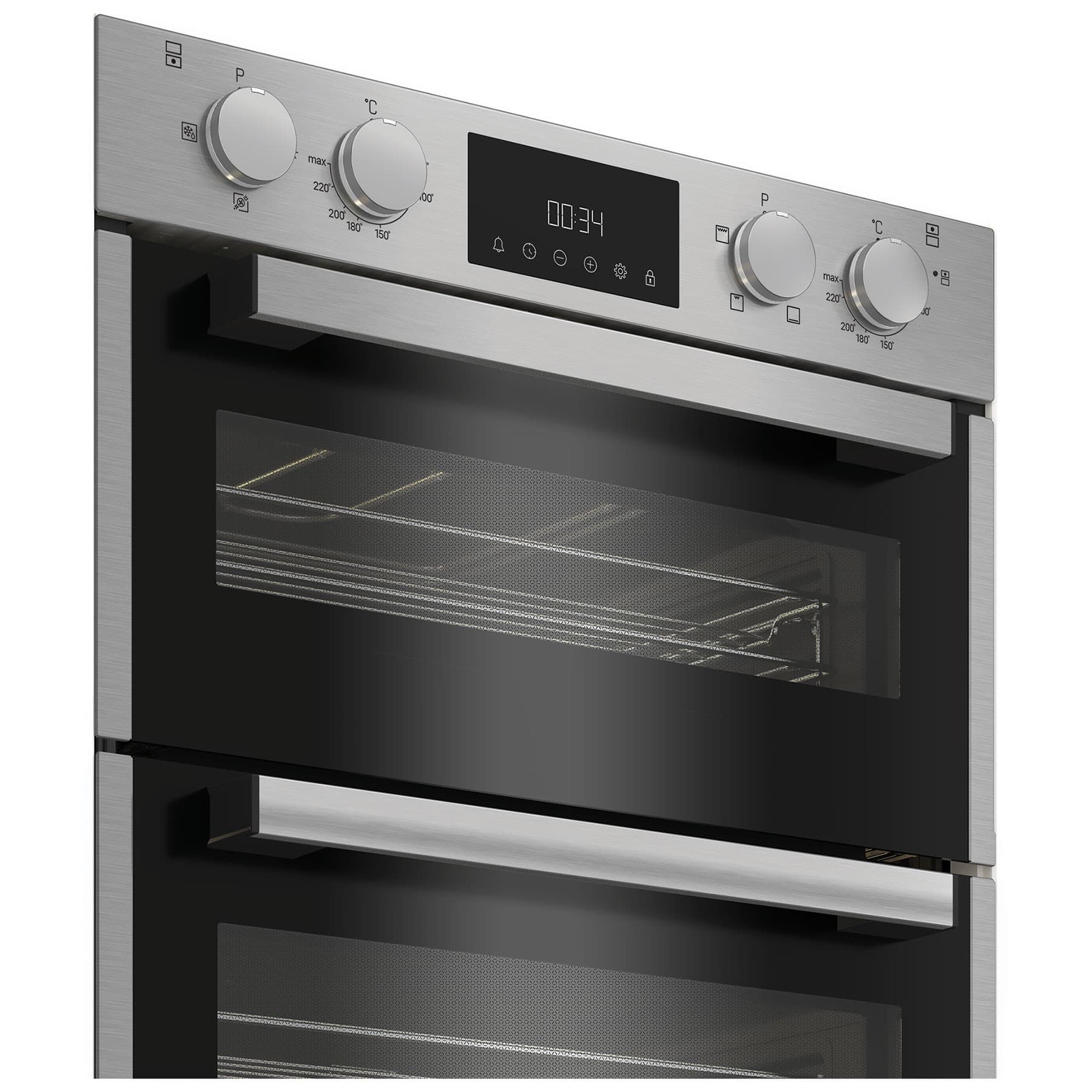 Hotpoint DUH10DIX Stainless Steel Built Under Electric Fan Double Oven - image 4