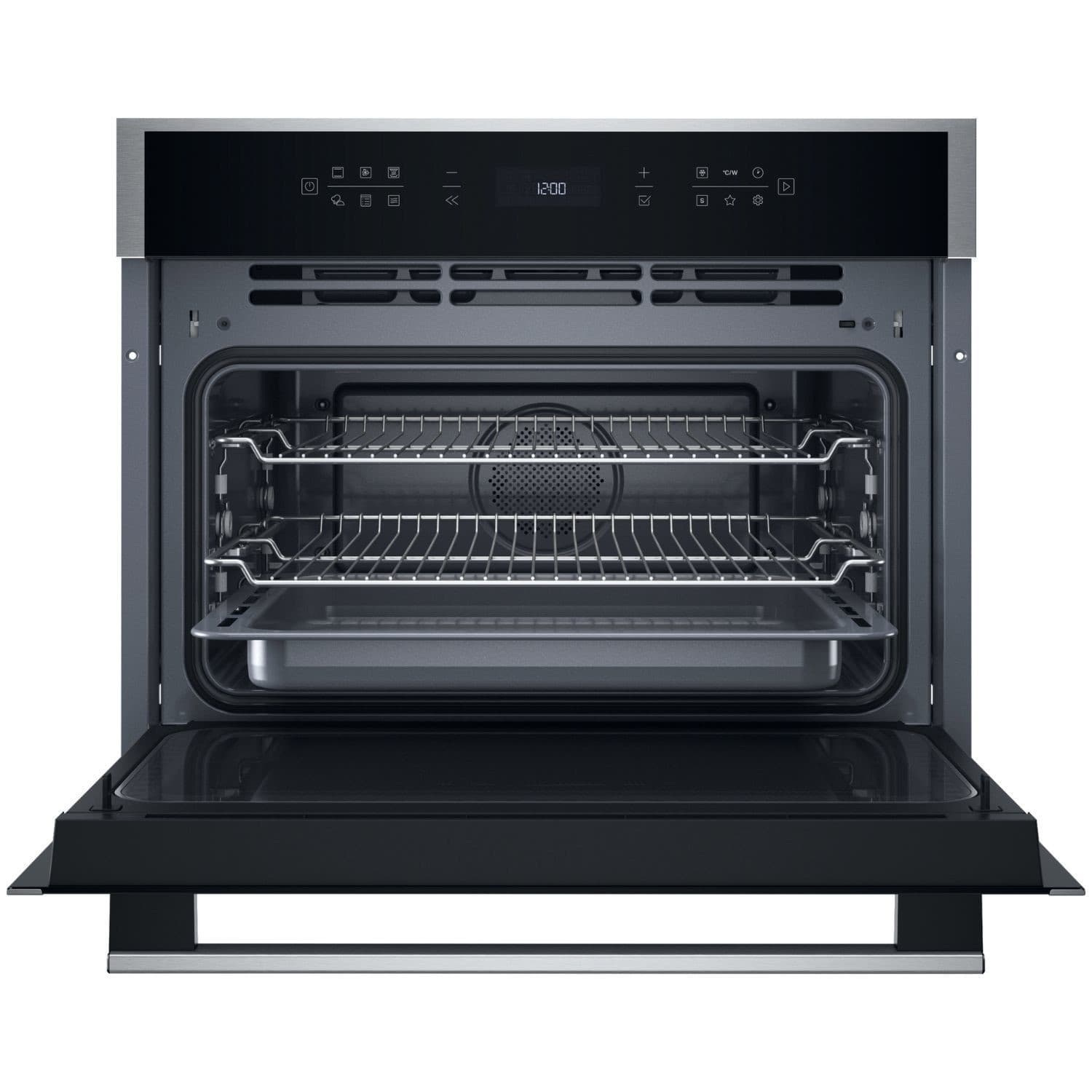 Hotpoint HCW6O7HTSXUK Class 6 Stainless Steel Built In 53L Compact Oven With Microwave - image 2