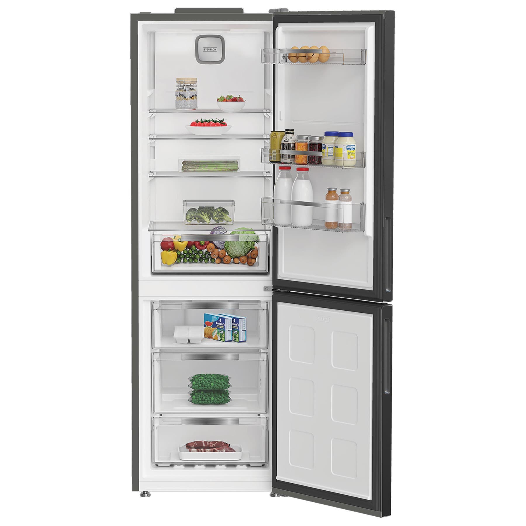 Hotpoint HPK26363XBR5 Dark Inox 60cm Frost Free 60/40 Fridge Freezer - image 3