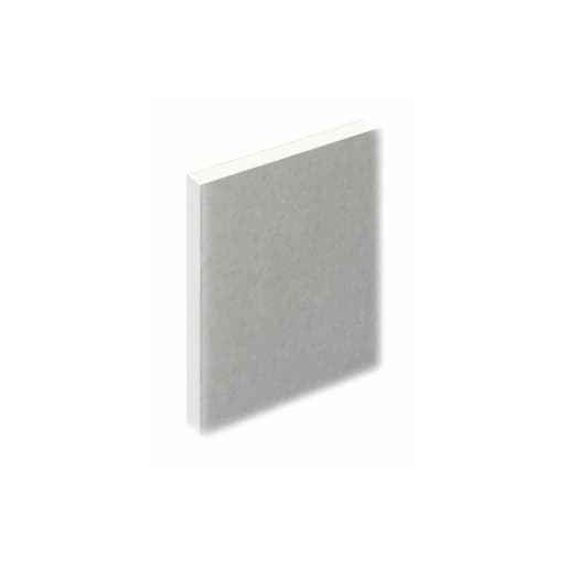 Square edge drywall sheet in light gray, measuring 2400mm x 1200mm x 9.5mm, designed for interior wall applications by Knauf Drywall.